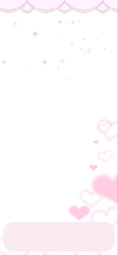 a pink wallpaper with hearts and stars on the bottom, in front of a white background