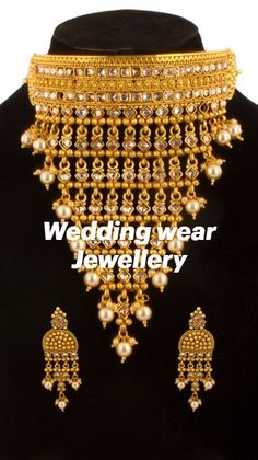 Wedding Wear Jewellery Wedding Wear, Gold Necklace, Gold