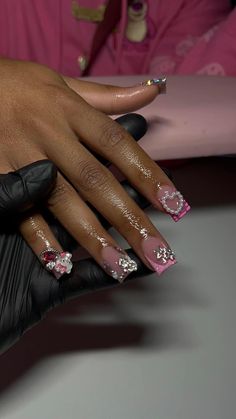 Turning 25, Short Square Acrylic Nails, Acrylic Nails Coffin Pink, Long Square Acrylic Nails, Unique Acrylic Nails, Bling Acrylic Nails