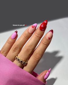 supplying you with valentines inspo 🥰💗🌹🎀💋💞✨   #nails #nailspo #nailart #naildesign #valentinesnails #valentines #februarynails #nailinspo February Nails, All Nails, Nail Inspo, Nail Art, Valentines, Nails, Nail Arts