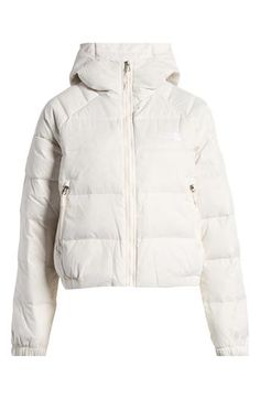 This slightly cropped puffer jacket warmed with 550-fill-power down is lightweight and offers wet-weather protection. 21" length (size Medium) Front zip closure Fixed hood Stand collar Elastic cuffs Elastic waist Front zip pockets Durable water-repellent (DWR) finish Lined, with down fill 100% nylon Machine wash, tumble dry Imported Certified to the Responsible Down Standard (RDS) by Control Union The North Face Down Puffer Jacket With Detachable Hood, The North Face Functional Puffer Jacket With Detachable Hood, The North Face Down Puffer Jacket, The North Face Nylon Puffer Jacket With Detachable Hood, The North Face Puffer Jacket With Detachable Hood, The North Face Hooded Nylon Puffer Jacket, The North Face Sporty Down Puffer Jacket, Sporty Down Puffer Jacket By The North Face, The North Face Streetwear Puffer Jacket With Detachable Hood