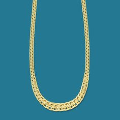 Ross-Simons - Italian 14kt Yellow Gold Graduated Modified Wheat-Link Necklace. 18". Sitting elegantly on the neckline, our uniquely modified wheat-link necklace from Italy warmly glows in 14kt yellow gold. For a touch of drama, the textural linking pattern graduates from 3/16" to 3/8". Springring clasp, 14kt yellow gold modified wheat-link necklace. Sitting Elegantly, Fine Jewelery, Link Necklace, Wheat, Gold Necklace, Fine Jewelry, Drama, Yellow Gold, Italy