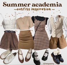 Academia Aesthetic Outfit Summer, Dark Academia Aesthetic Outfit Summer, Summer Academia Outfits, Dark Academia Summer Outfit, Estilo Gossip Girl