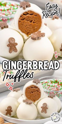 Gingerbread Truffles Bake Sell, Gingerbread Truffles, Spicy Gingerbread, Sweet Truffles, Traditional Gingerbread, Cookie Truffles, Truffle Recipes, Gingerbread Cheesecake, Seasonal Baking