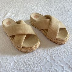 * Brand New ~ Never Worn * Blume Sandal ~ Lt Natural Raffia * Size 8.5 * Retail $130 * Very Comfortable * Super Style! Thank You For Looking! Enjoy! Chic Straw Sandals In Natural Color, Chic Straw Sandals For Summer Outings, Chic Woven Sandals For Summer Outings, Chic Natural Sandals For Spring, Straw Sandals With Cork-bed Midsoles For Summer, Summer Sandals With Cork-bed Midsoles In Natural Color, Chic Woven Sandals With Round Toe, Spring Open Toe Jute Espadrilles, Chic Straw Sandals For Vacation