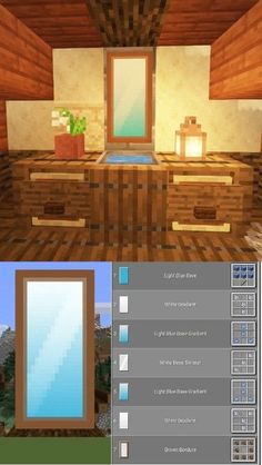 an image of a room in minecraft with the window open to see what's inside