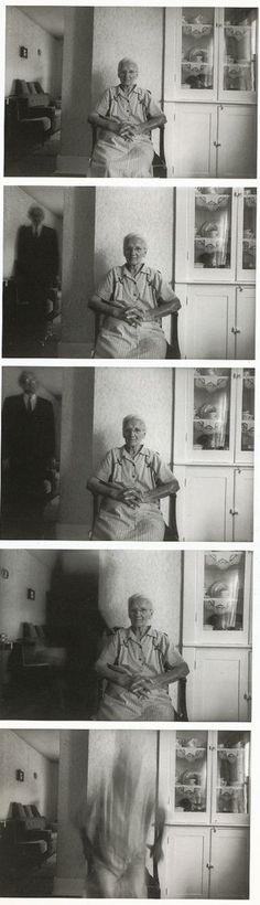 black and white photographs of an old man sitting in a chair