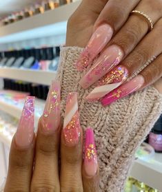 Luv Nails, Pastel Nails Designs, Ombre Nail Designs, Bling Acrylic Nails, Nail Designs Glitter