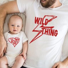 "Daddy and Me Shirt, Father Daughter Matching Shirt, Family Matching Outfits, Valentine's Day Gift, Valentine's Day Shirt, Gifts for Dad This adorable Valentine's Daddy and Me matching shirts is a perfect for Valentine's Day. Our shirts and bodysuits are super soft and great quality + Machine washable & dryer safe (I recommend drying on delicate) + Design color will depend on the color of the shirt that you select. For more information please check out our color chart in the photo section. + Sel Red Tops As Father's Day Gift, White Cotton Shirt For Valentine's Day, Valentine's Day White Graphic Print Shirt, Valentines For Daughter, Valentines Day Pictures, Family Matching Outfits, Valentine T Shirts, Delicate Design, Father Daughter