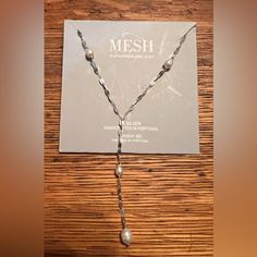 Mesh 925 Sterling Silver And Pearl Necklace 20” With A 2”Drop Pearl Handcrafted In Portugal Jewelry Pouch Included Portugal Jewelry, Mesh Jewelry, Jewelry Pouch, Womens Jewelry Necklace, 925 Silver, Pearl Necklace, Portugal, Jewelry Necklaces, 925 Sterling Silver