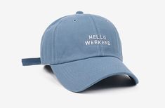 Hello Weekend Hat available in 6 different colors. Getting in the weekend with style! Key Characteristics: Strap Type: Adjustable Material: Cotton Shipping Guaranteed safe + secure checkout 100% money back guarantee Not sold in stores, limited quantity available The Weekend Vibes, Hello Weekend, Baseball Caps Fashion, Casual Accessories, Weekend Vibes, Laid Back Style, The Mood, The Weekend, Relaxation