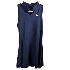 One Piece Tennis Dress Navy Blue Nike Womens Slim Fit Medium Dv3490 Removed Tag See Pictures For Details And Measurements. Tag Was Removed And Is Included Unattached. Nike Summer Dresses, Blue Sleeveless Tennis Dress For Spring, Blue Sleeveless Spring Tennis Dress, Nike Casual Sleeveless Dress, Fitted Blue Tennis Dress, Casual Nike Sleeveless Dress, Navy Blue Nike, Dress Navy Blue, Nike Womens