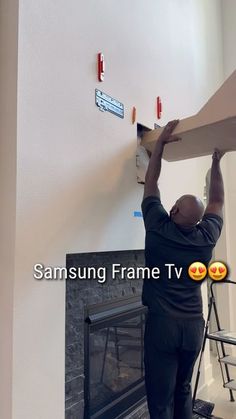 Xpress Tv Mounting on Instagram: "75” Samsung Frame Tv Install 😍🥰 #fyp #tv #tvmounting #frametv #explore #houstontx #htown #shorts #look #katytx #subscribe #install #trending #samsungframe #page #foryou #explorepage #tiktok #howto #goat #reels #viral #work #marketing #contentcreator #satisfying #love #beautiful #targeted" Frame Tv On Swivel Mount, 75 Inch Samsung Frame Tv, The Frame Samsung Ideas, 75 Inch Tv On Wall Ideas, Modern Tv Room Design, Tv Wall Mount Ideas Bedroom