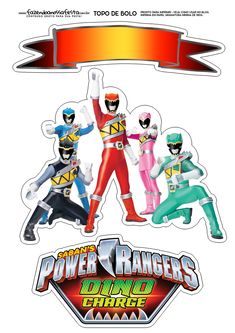 the power rangers stickers are on display