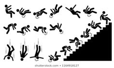 an image of people falling down the stairs