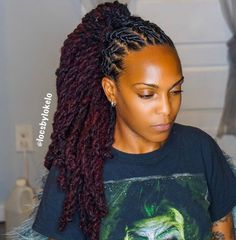 Dreads Styles For Women, Loc Inspiration, Beautiful Locs, Beautiful Dreadlocks, Dreadlock Styles, Dreads Styles, Loc Journey, Dread Hairstyles, Sisterlocks