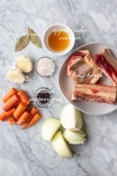 the ingredients to make this recipe include carrots, apples, and meat