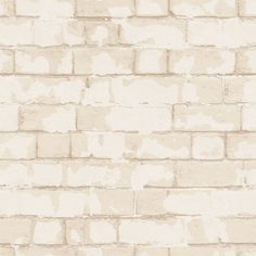 sample brick wall cream wallpaper from the nostalgie collection by galerie wallcoverings 1 Retro Poster Prints, Eclectic Color Palette, Painted Brick Wall, Brick Wall Wallpaper, Script Letters, Brick And Wood, Cream Wallpaper, Painted Brick, Wallpaper Collection