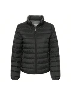 100% 380T coated nylon shell. Polyester fill. Classic fit. Water- and wind-resistant. Binding trim at cuffs and hem. Exposed nylon zipper with pull tab at center front and collar. Zippered welt pockets. Folds and stows into separate neck pillow stored in collar.Women's PillowPac Puffer Jacket (Black) Black         Women Clothing, size features are:Bust: ,Length: ,Sleeve Length: Neck Pillow, Pull Tab, Outerwear Women, Welt Pockets, Puffer Jacket, All Fashion, Women Clothing, Binding, Length Sleeve