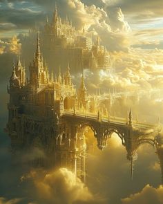 an image of a castle in the clouds