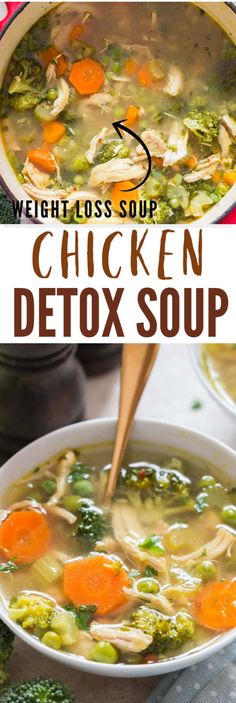 Chicken Detox Soup, Egg Dinner, Healthy Detox Soup, Healing Soup, Dinner Prep, Detox Soup, Soup Diet, Healthy Detox, Chicken Soup Recipes