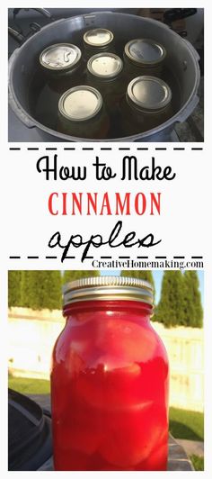 how to make cinnamon apples in a mason jar