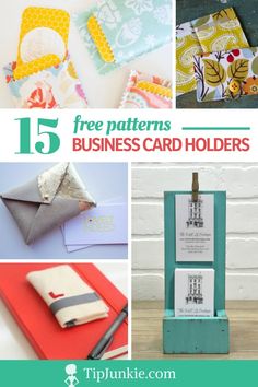 the top ten free patterns for business card holders