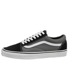 Vans Shoes Skate shoes 'Black Gray' VN000KW6HR0 (SNKR/Casual/Unisex) Vans Old Skool Black, Vans Grey, Gray Vans, Shoes Skate, Vans Old School, Grey Vans, Gray Sneakers, Old Skool Black, Things I Wanna Buy