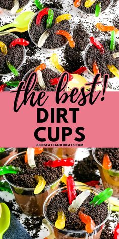 the best dirt cups recipe for kids and adults to make with their favorite desserts