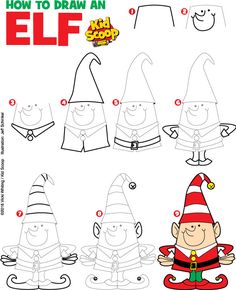 how to draw an elf in cartoon style for kids and adults step by step instructions