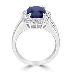 A perfect complement to your luxury look, this ring is crafted from 18k white gold. Set with a long cushion-cut Sapphire and sparkly round Diamonds, the ring adds luxury to your look and is perfect for big and small occasions. Product Information SKU J19780 Metal Type 18K Metal Color White Gold Ring Style Halo Primary Stone Gemstone Name Sapphire Gemstone Species Corundum No. Of Gemstones 1 Gemstone Shape Long Cushion Gemstone Color Royal Blue Gemstone Grade - Gemstone Clarity - Gemstone Weight Long Cushion, Luxury Look, White Gold Set, Ring Style, White Gold Ring, Blue Gemstones, Sapphire Gemstone, Gold Set, Metal Color