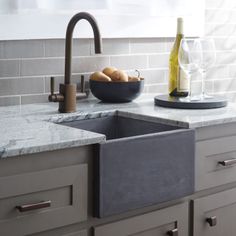 Native Trails NSB1515-S Nativestone 15" Ventana Bar And Prep Sink | QualityBath.com Concrete Farmhouse, Kitchen Prep Sink, Kitchen Sink Remodel, Prep Sink, Bath Renovation, Concrete Sink, Prep Kitchen, Bar Sink, Single Bowl Kitchen Sink