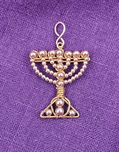 This amazing baby menorah is handcrafted with 24K gold, 20 GA wire and 14K gold, 34GA wire. All the beads of different sizes are 14K gold beads. The suppliers is Rio Grande Gold Beaded Jewelry For Blessing, Gold Beaded Jewelry For Blessing Occasions, Gold Jewelry With 8mm Beads For Blessing, Spiritual Gold Jewelry With Silver Beads, Heart Shaped Diamond Necklace, Cleveland Tn, Heart Shaped Necklace, Gold Baby, Heart Shaped Diamond