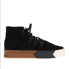 Alexander Wang X Adidas Black Suede High Top Sneakers Size 5 Men’s/Size 6 Women’s Nwt New With Tags Authentic (From Goat) From A Pet Free/Smoke Free Home No Trades! I Only Do Transactions Through Poshmark Hit The Offer Button! I Ignore Price Offers In The Comments!!!! Modern High-top Suede Sneakers With Boost Midsole, Black Suede Sneakers With Boost Midsole, Modern Ankle-high Sneakers With Rubber Sole, Black Suede High-top Sneakers With Vulcanized Sole, Modern High-top Sneakers With Contrast Sole, Black Suede High-top Sneakers With Branded Insole, Black Suede High-top Sneakers With Textured Sole, Modern Ankle-high High-top Sneakers With Contrast Sole, Black High Top Shoes