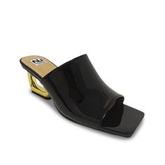 Ninety Union-Florence Sandal The sleek style of the Florence sandal from Ninety Union adds a modern touch to any look. This accessory features a chic square toe, a cutout design on the heel, and a glossy sheen. Trendy Formal Block Heels With Padded Heel, Trendy Square Toe Block Heels For Formal Occasions, Evening Block Heels With Stacked Heel And Square Toe, Sleek Block Heels With Wrapped Heel For Spring, Modern Block Heels For Night Out, Trendy Summer Patent Leather Block Heels, Trendy Patent Leather Block Heels For Summer, Modern Block Heels With Stacked Square Toe, Modern Block Heels With Stacked Heel And Square Toe