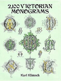 the cover of two victorian monograms