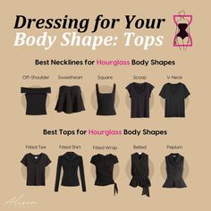 Short Torso Hourglass Outfits, Dressing For Hourglass Body Type, Styles For Hourglass Shaped Women, Hour Glass Body Shape Outfit Ideas, Hourglass Casual Outfits, Tops For Hourglass Shape, How To Style Hourglass Shape, How To Dress For Hourglass Shape, Top Hourglass Body Shape Outfits