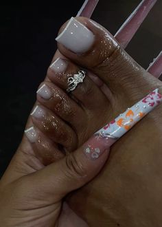 Gel Toe Nails, Acrylic Toes, Acrylic Toe Nails, Hard Nails, Cute Toe Nails, Drip Nails, Colored Acrylic Nails, Her Nails, Glow Nails