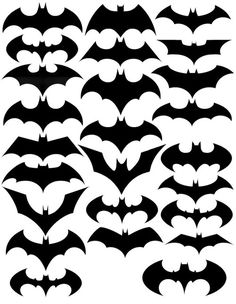 the silhouettes of batman's bats