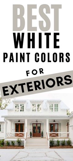 the best white paint colors for exteriors