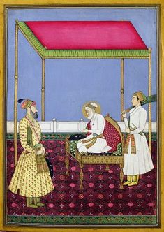 THE EMPEROR AURANGZEB IN OLD AGE SEATED ON A THRONE, MINIATURE FROM A MURAQQA ALBUM, EARLY 18th century The Emperor, Old Age, Postcard Size, Poster Size, Historical Photos, Print Gifts, Gifts In A Mug