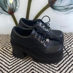 Worn Once , Bought From Dollskill Dollskill Shoes, 2024 Fits, Knee High Cowboy Boots, Chunky Loafer, Dolls Kill Shoes, Platform Combat Boots, Heels Aesthetic, Black Cowboy Boots, Converse Style