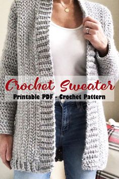 the crochet sweater pattern is easy to make