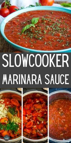 this slow cooker marinara sauce is so good and easy to make