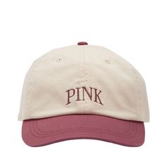 Pink Victoria’s Secret Baseball Hat New One Size Soft Pearl And Burgundy Rose Casual Pink Hats With Adjustable Fit, Trendy Beige Dad Hat For Summer, Pink Summer Baseball Cap Dad Hat, Pink Snapback Dad Hat For Summer, Pink Curved Brim Dad Hat For Summer, Pink Baseball Cap Style Dad Hat For Summer, Pink Spring Visor Dad Hat, Pink Curved Bill Baseball Cap For Summer, Trendy Pink Visor Hat