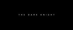 the dark knight logo on a black background with white text that reads,'the dark knight '