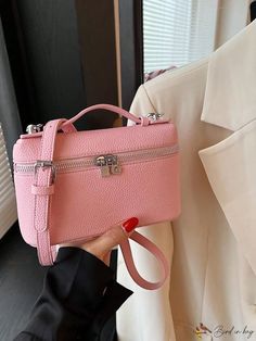 Bird in Bag - Solid Color Cosmetic Case Shoulder Bag Square Handbag, Armpit Bag, Style Preppy, Cosmetic Case, Mini Fashion, Bag Bag, Bird In Bag, Handbag Purse, Square Bag