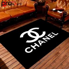 Contact us: contact@profxnz.com if you need assistance - Product Information: Rugs in living room and bedroom - Chanel logo chanel rug area rug for living room - rugs Rectangle RugFlannel surface, sponge middle, and non-slip plastic spots non-woven fabric bottom.Sponge Thickness: 6-7mm ( error: 2-3 mm).It is woven and dyed by advanced technology, good fastness, largely soft, nice water absorption, not easy to ball.Rug has 6 sizes:X-Small: 2x3ft (60* 90cm)Small: 3x5ft (91 * 152cm)Medium: 4x6ft (1 Luxury Area Rugs, Luxury Door, Fashion Logo Branding, Black Living Room, Area Rug For Living Room, Chanel Inspired, Hot Gifts, Black Luxury, Large Carpet