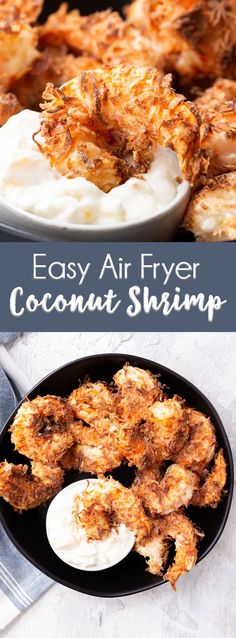 an easy air fryer coconut shrimp recipe