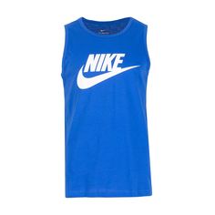 Live comfortably in the Nike Sportswear Futura Logo Tank. This relaxed Nike print tank features a soft cotton jersey feel and bold branding at the chest for warm-weather comfort and style. Standard fit for a relaxed, easy feel. Fabric: 100% cotton. Machine wash. Imported. Athleisure Cotton Tank T-shirt, Cotton Tank T-shirt For Athleisure, Sporty Cotton Tank Top With Graphic Print, Athleisure Cotton Tank Top With Graphic Print, Sporty Cotton Tank Top For Spring, Cotton Tank Top For Gym, Cotton Tank Tops Athleisure Style, Sporty Cotton Muscle Tee For Spring, Cotton Muscle Tee For Gym